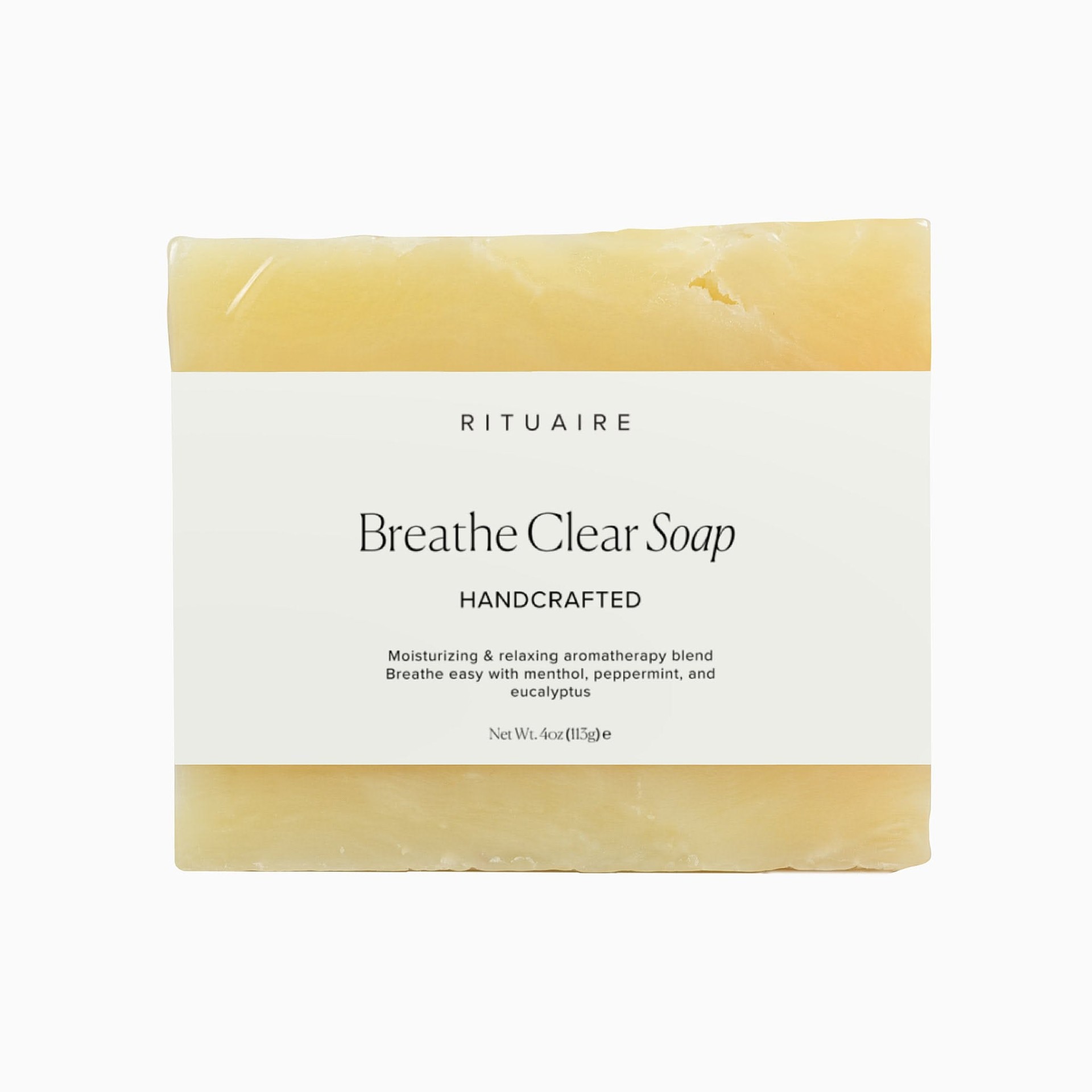 Rituaire Breathe Clear Soap — front label