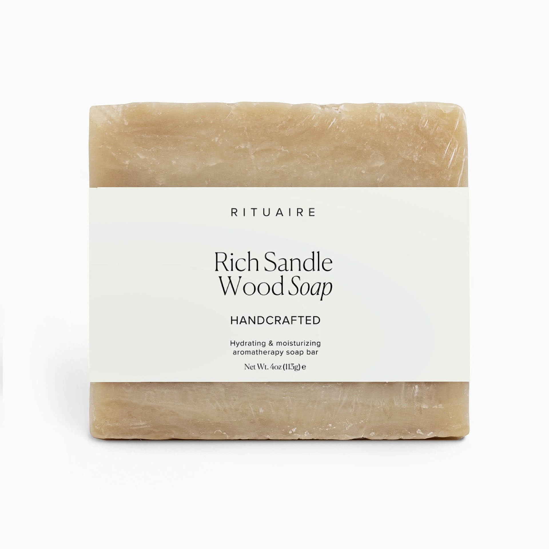 Rituaire Rich Sandle Wood Soap — front label