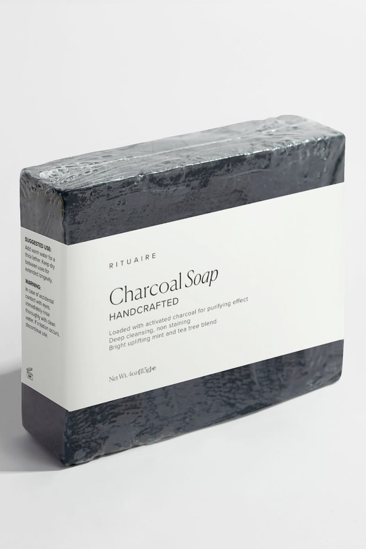 Rituaire Charcoal Soap — boxed bar
